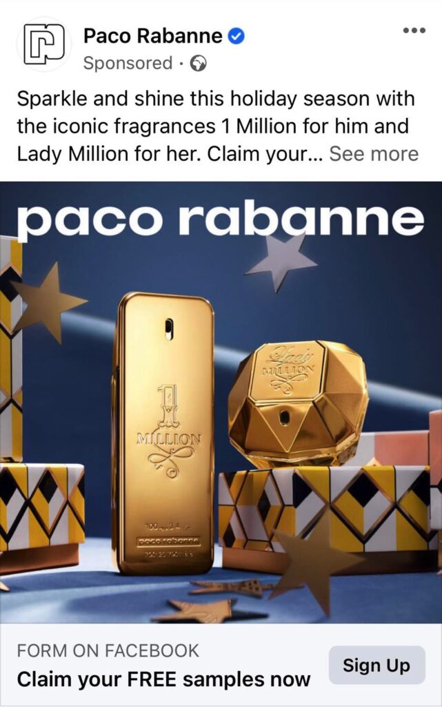 Paco Rabanne 1 Million sample
