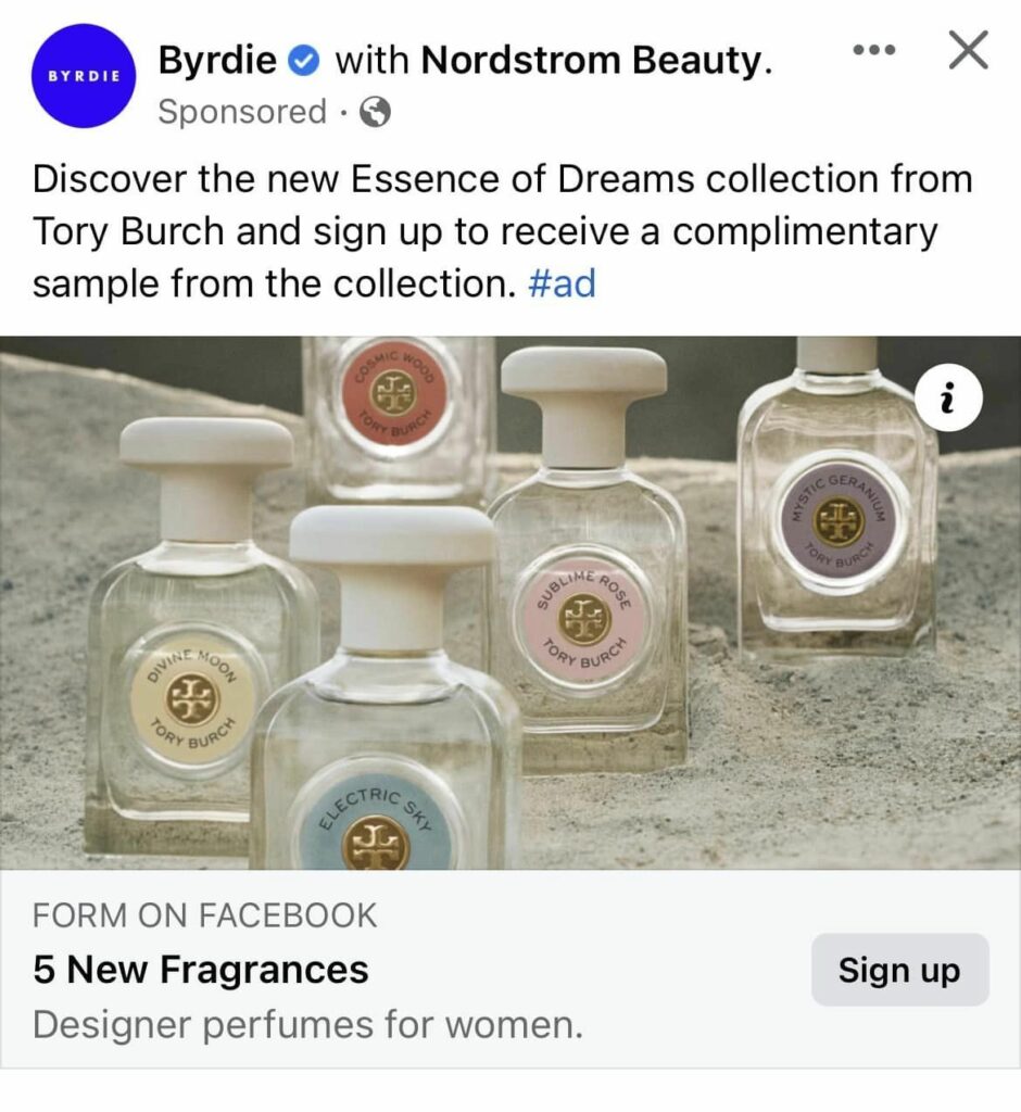 Tory Burch Perfume sample - Get me FREE Samples