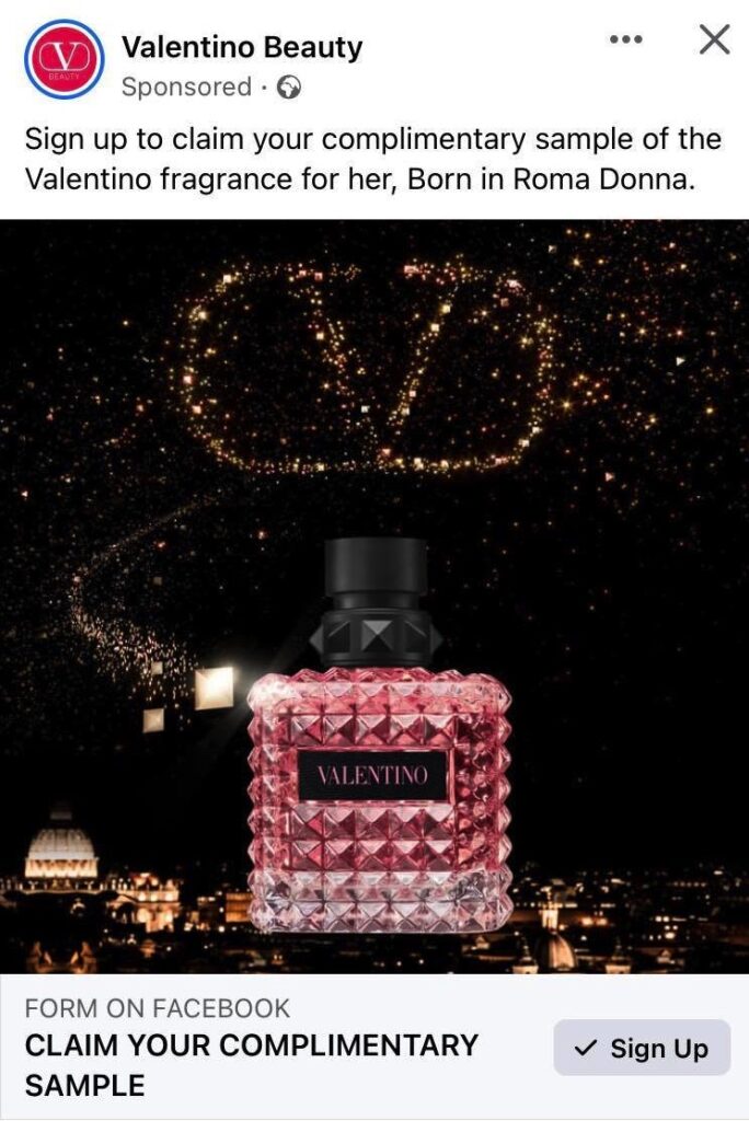 valentino born in roma donna perfume sample