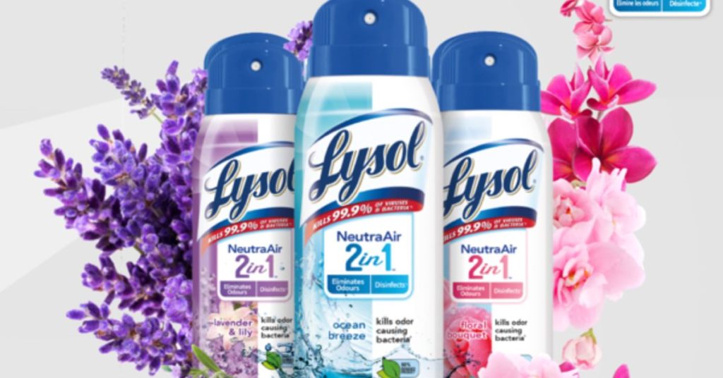 Free Lysol Disinfectant Spray