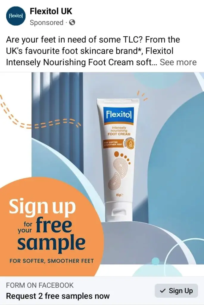 flexitol heel balm sample Facebook