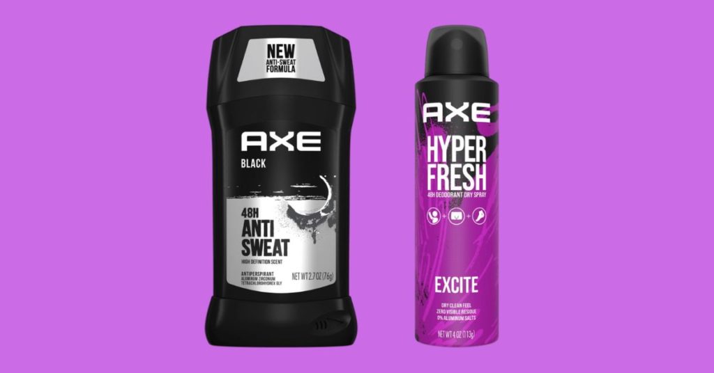 Axe Antiperspirant Stick and Dry Spray sample