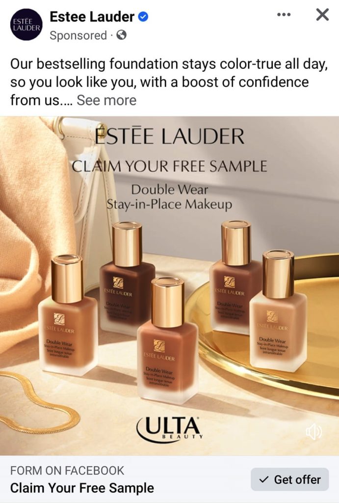 Estee Lauder Double Wear sample US