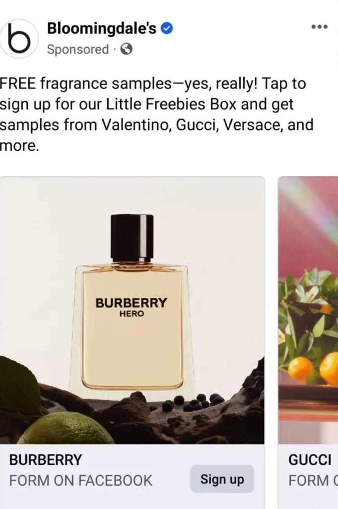 Bloomingdales Little freebies box Burberry 1