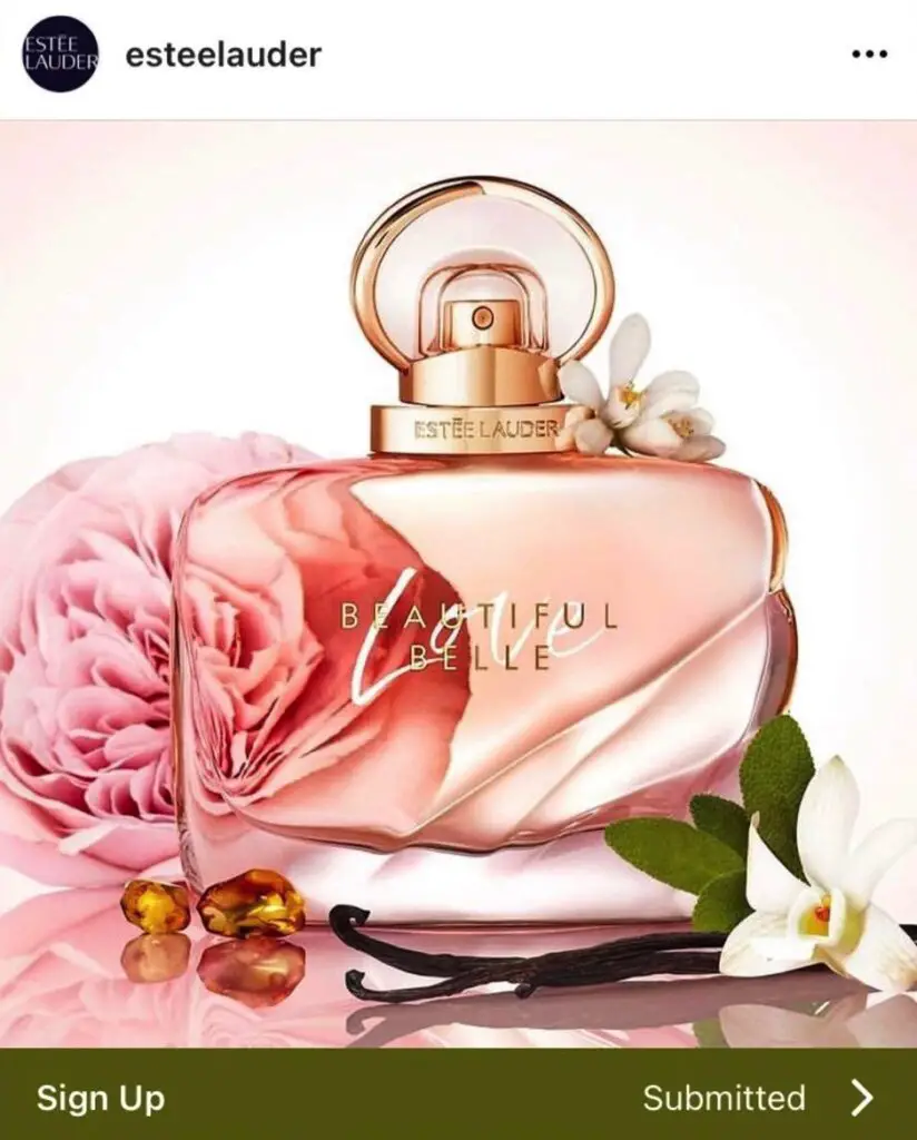 Estee Lauder Beautiful Belle sample