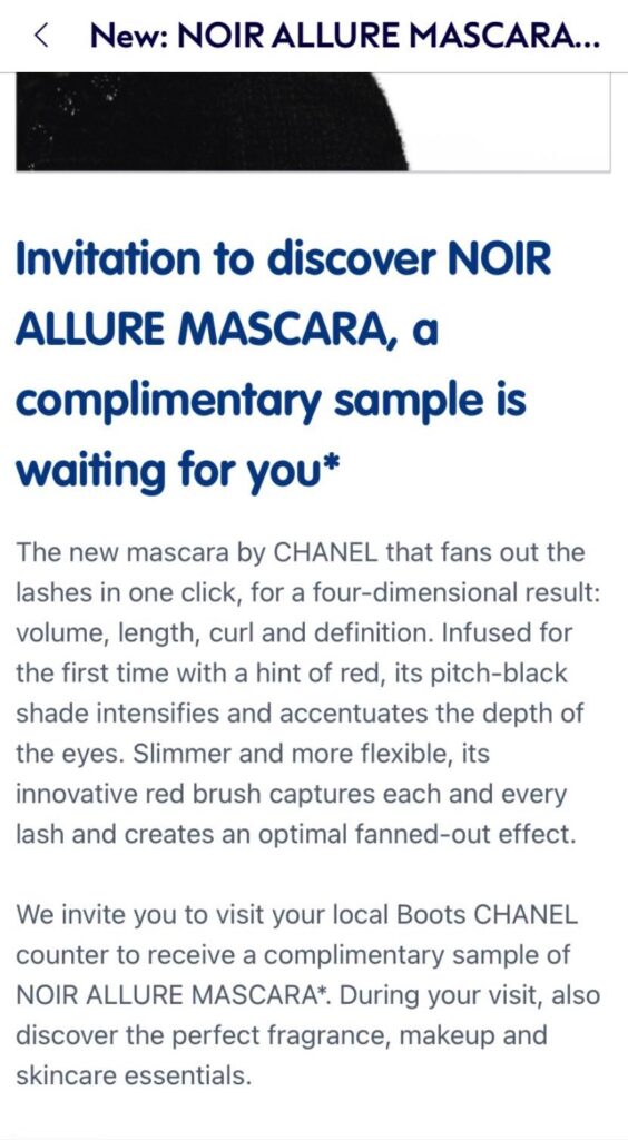 Free Chanel Mascara Boots