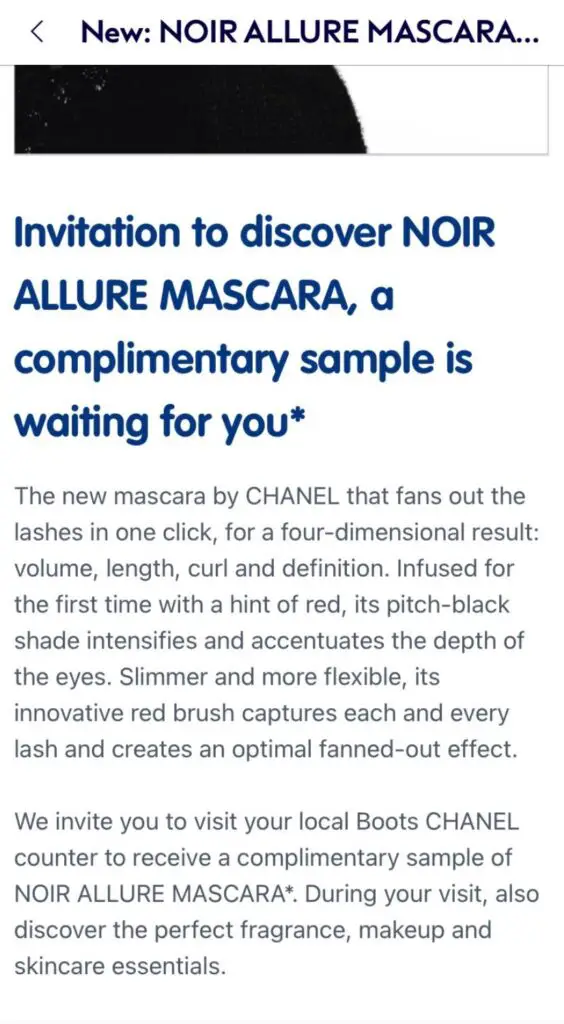 Free Chanel Mascara Boots