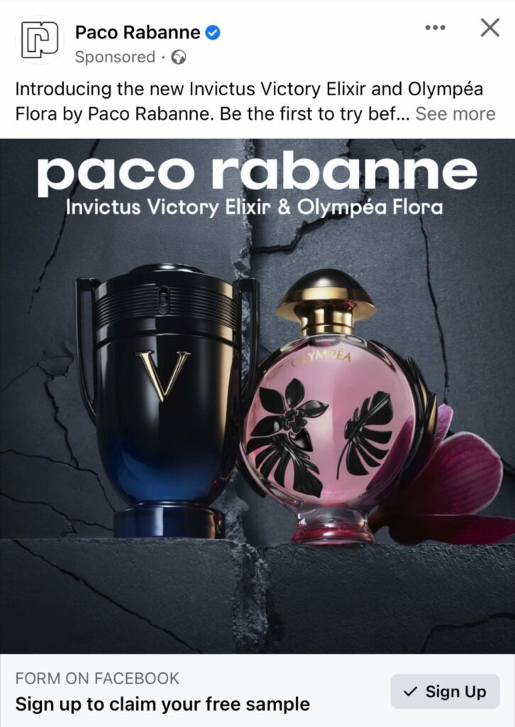 paco rabanne invictus sample