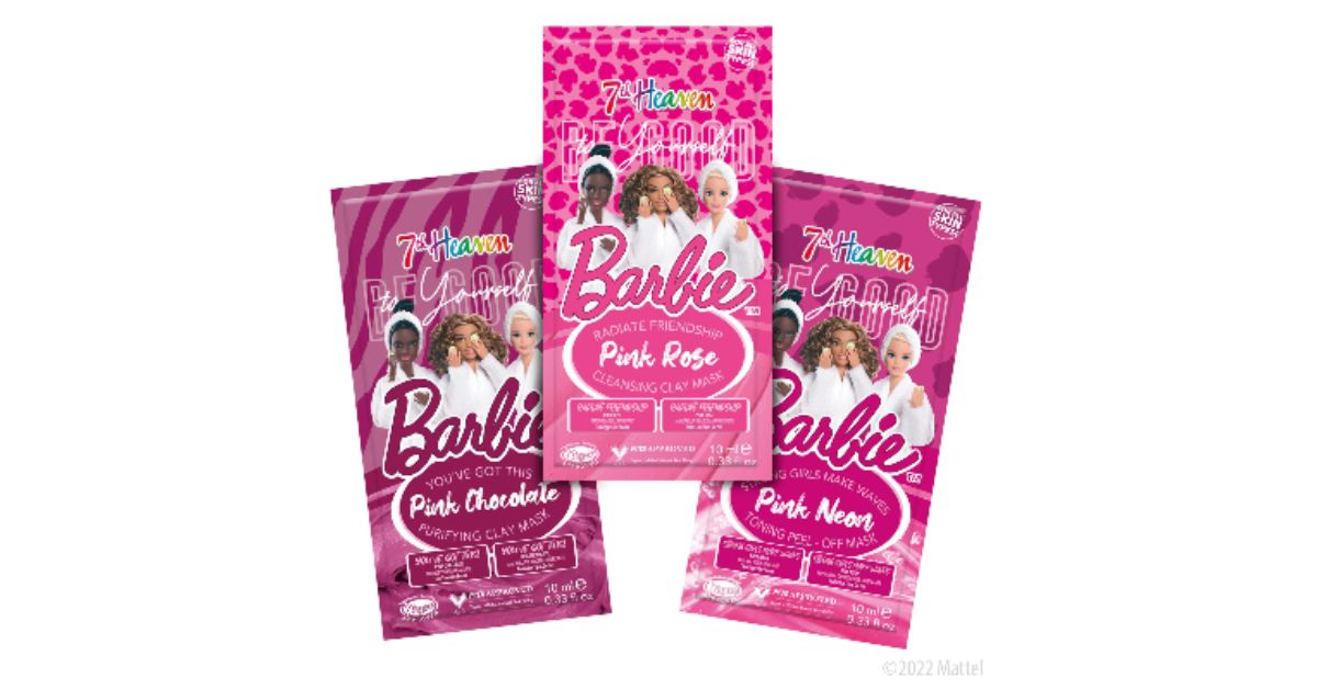 7th heaven barbie pink chocolate clay mask sample