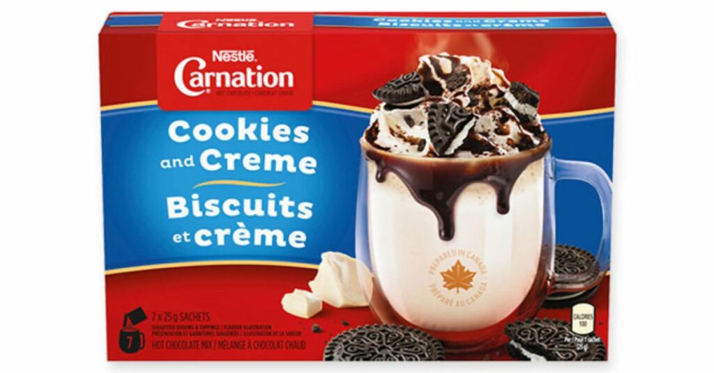 Carnation Hot Chocolate Cookies and Creme