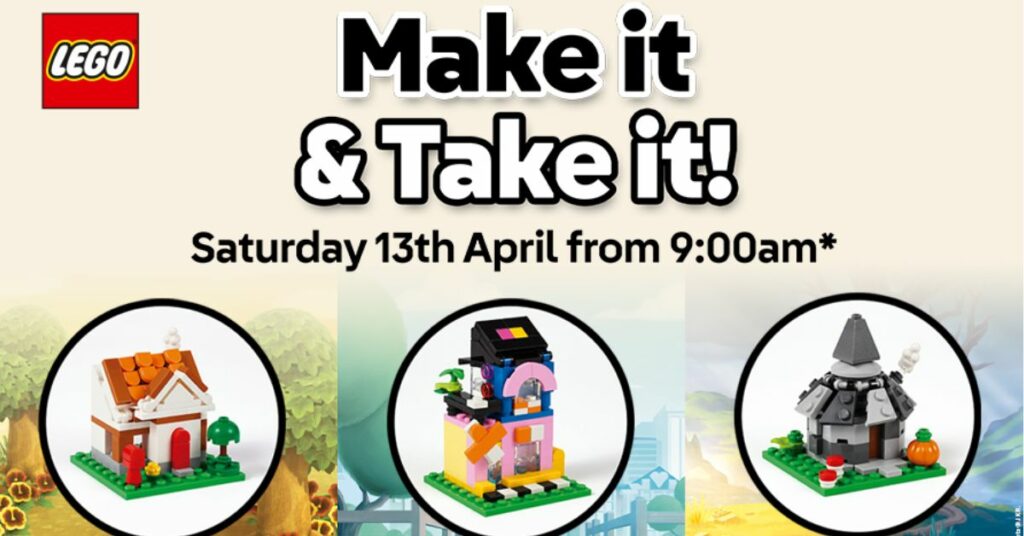 LEGO Make and Take - Free Harry Potter or Animal Crossing LEGO Sets