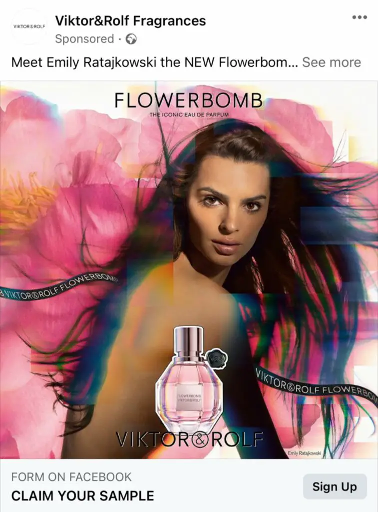 Viktor&Rolf Flowerbomb perfume samples