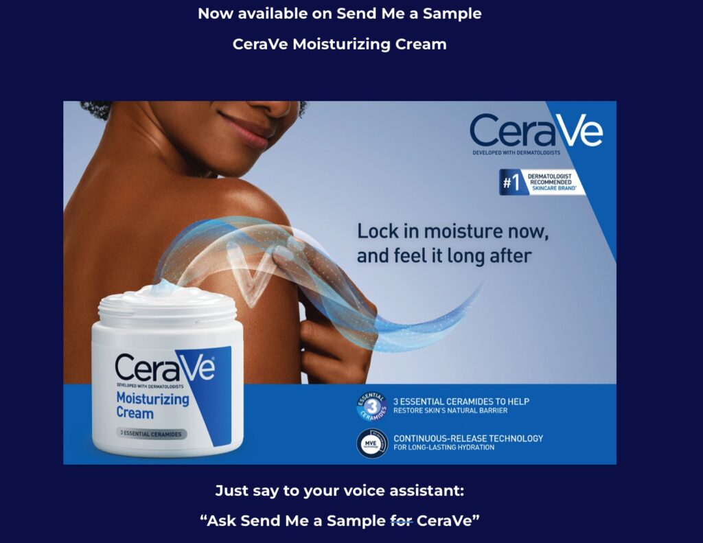 Cerave cream sample Send Me A Sample