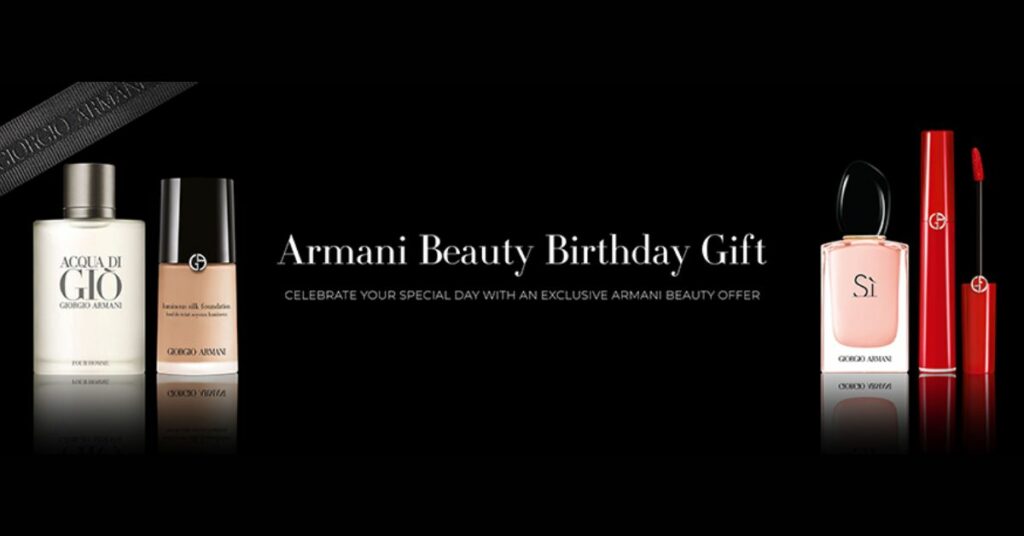 Free Armani Beauty Birthday Gift