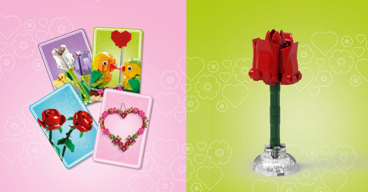 Free LEGO Valentine’s Rose