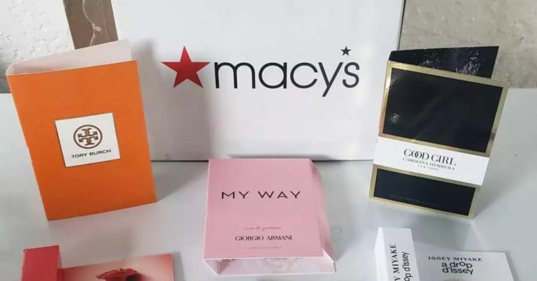 Macys perfume samples box