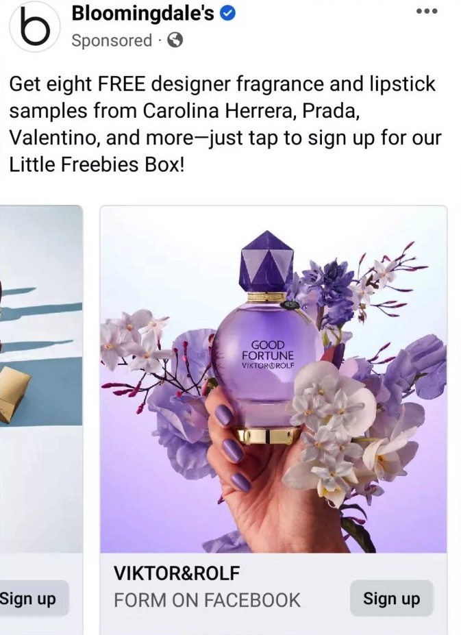 Bloomingdales Little Freebies Box ad Viktor&Rolf
