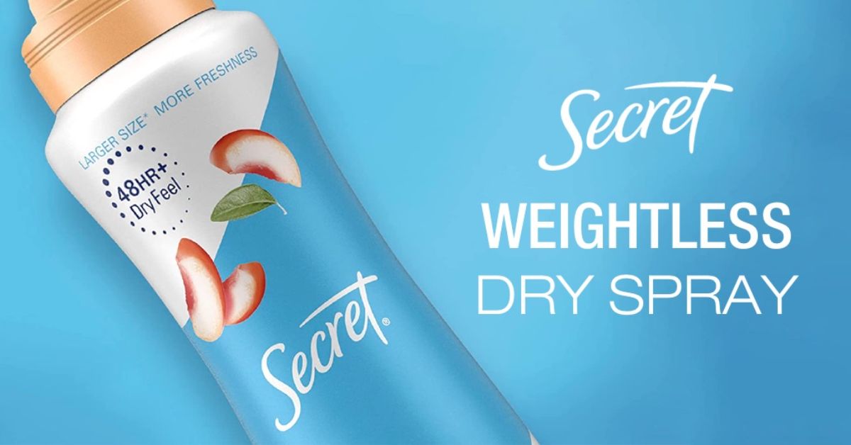 Free Secret Antiperspirant Dry Spray