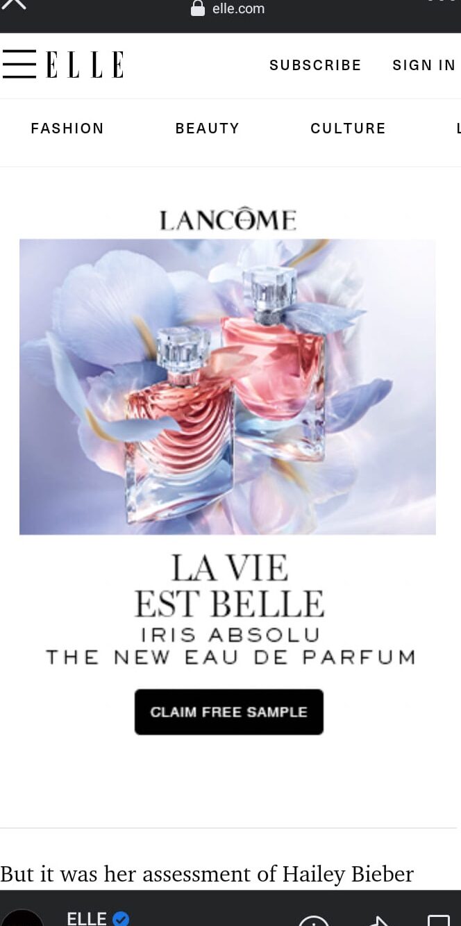 Lancome-La-Vie-Est-Belle-sample-ad-elle.-magazine