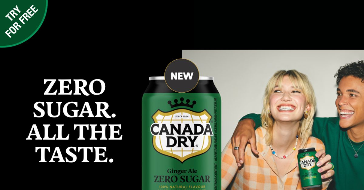 Free Canada Dry Ginger Ale Zero Sugar