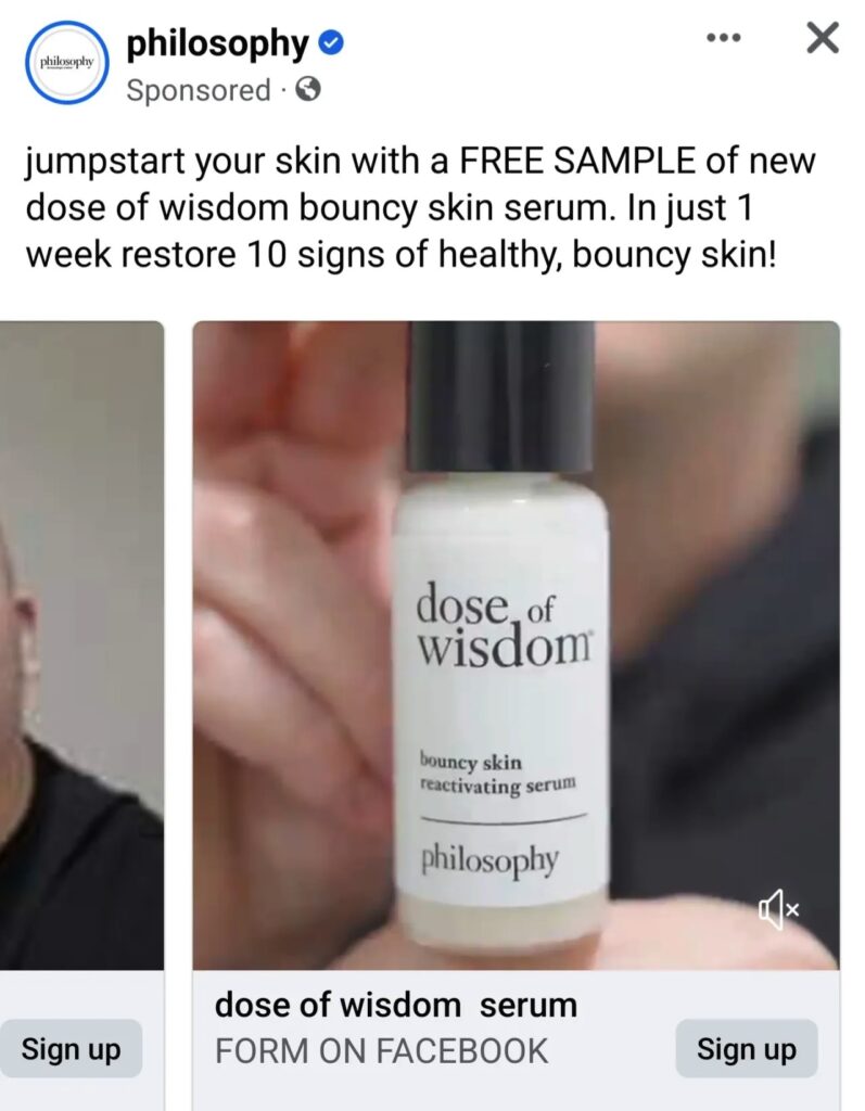 Philosophy Dose of Wisdom Serum sample