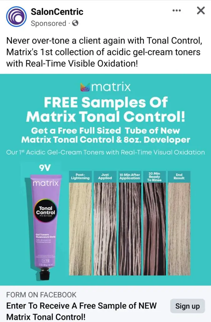 Matrix Total Control Gel Toner sample