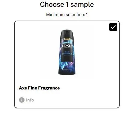 AXE Fragrance sampler