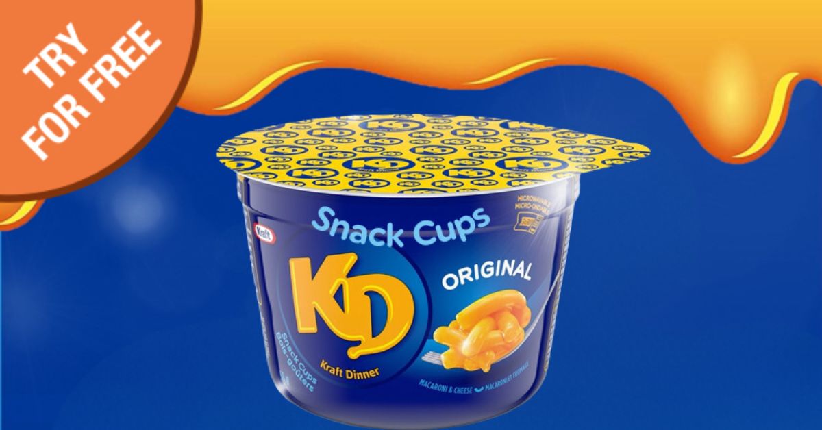 Free Kraft Dinner Macaroni & Cheese Snack Cups