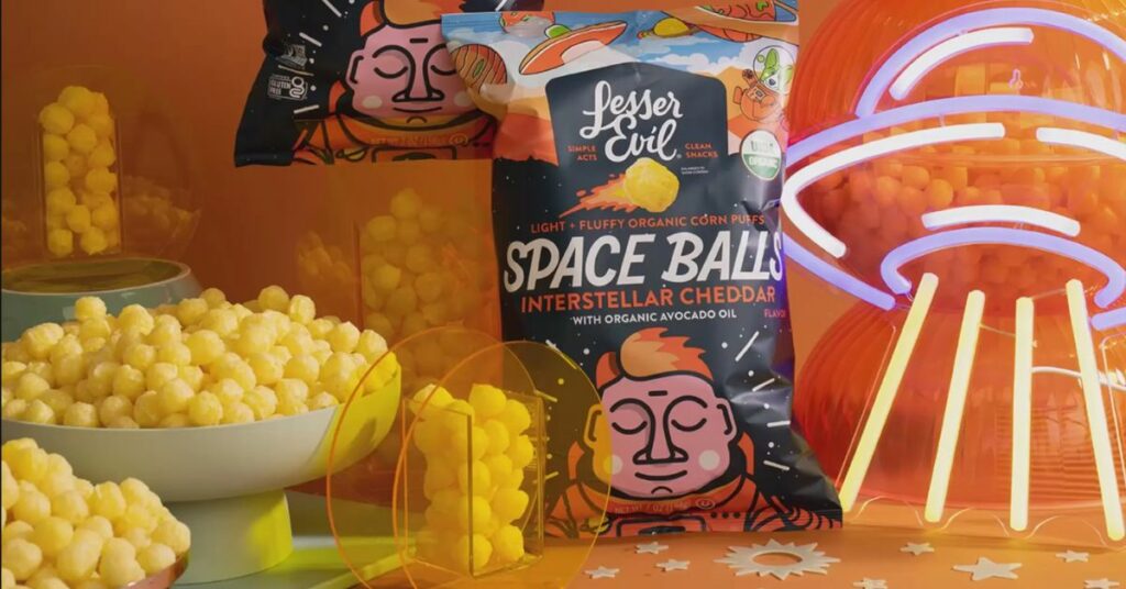 LesserEvil Space Balls Snacks sample