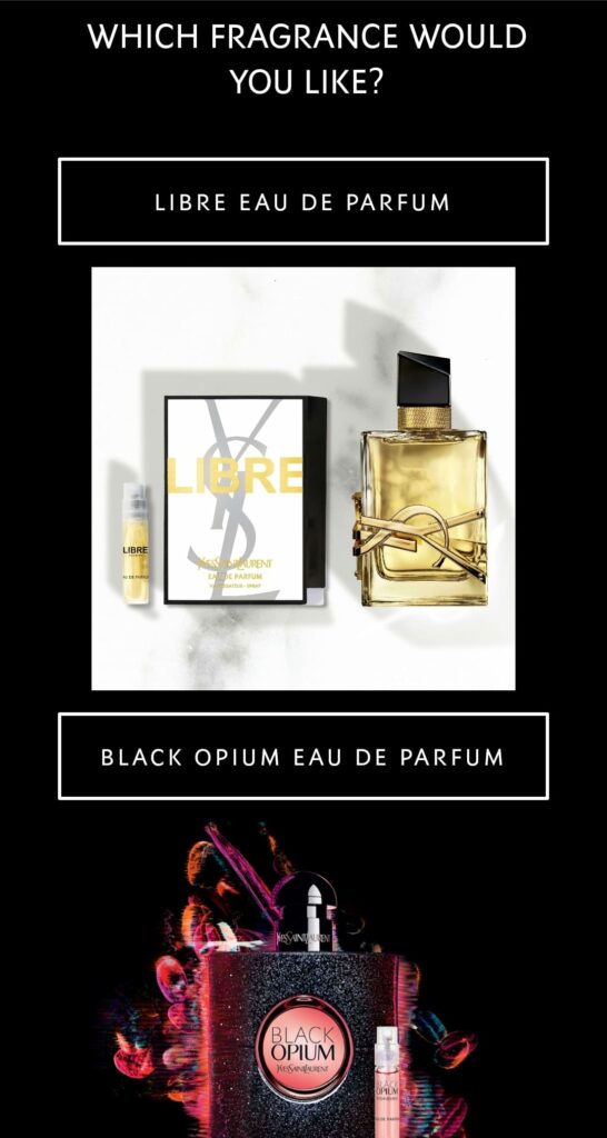 YSL Black Opium samples Odore