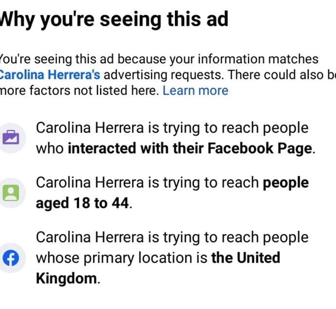 Carolina Herrera Bad Boy Extreme sample ad details