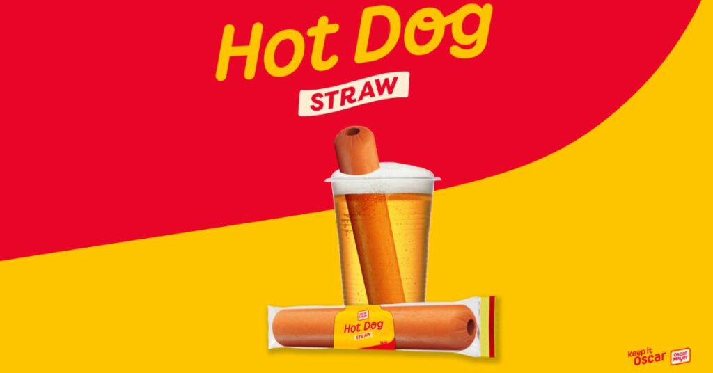 Free Hot Dog Straw Oscar Mayer