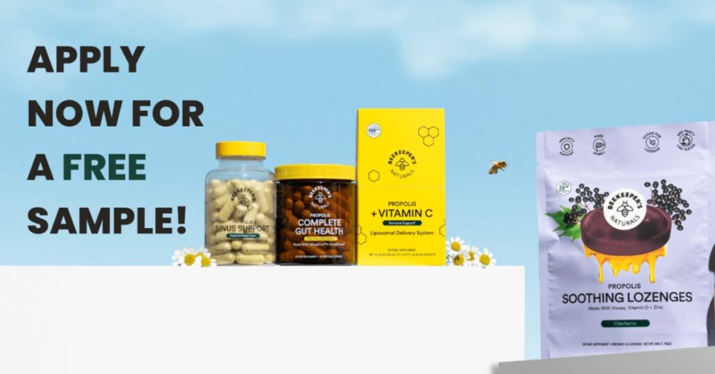 Beekeeper's Naturals Products sample