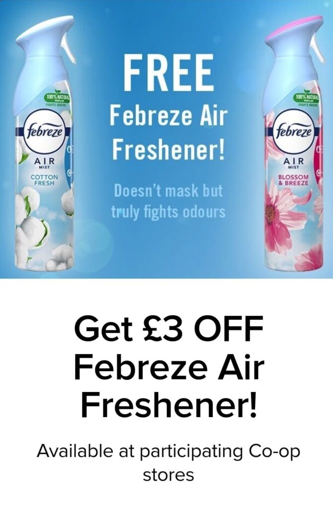 Febreze Air Mist or Freshener Coupon Co-Op