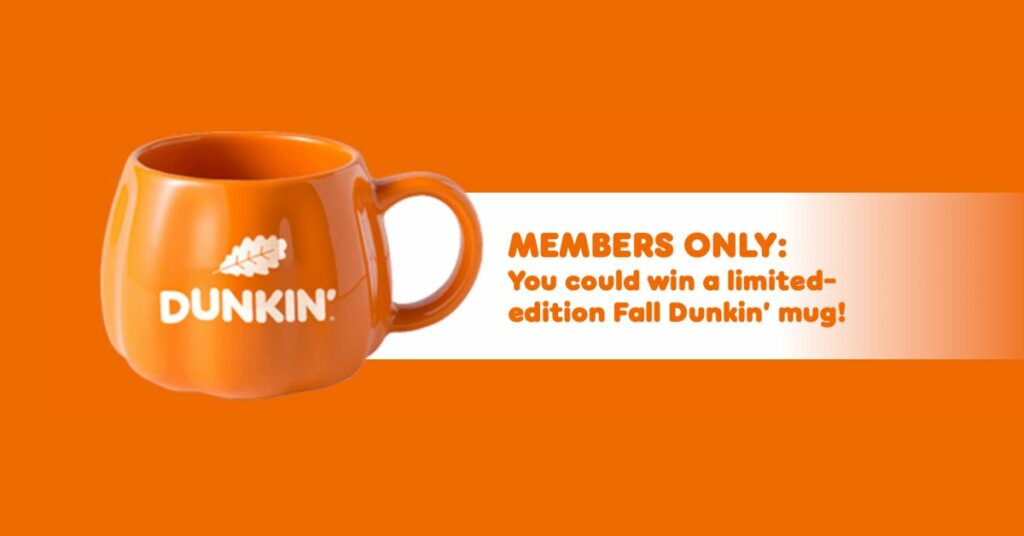 Free Fall Dunkin Mug
