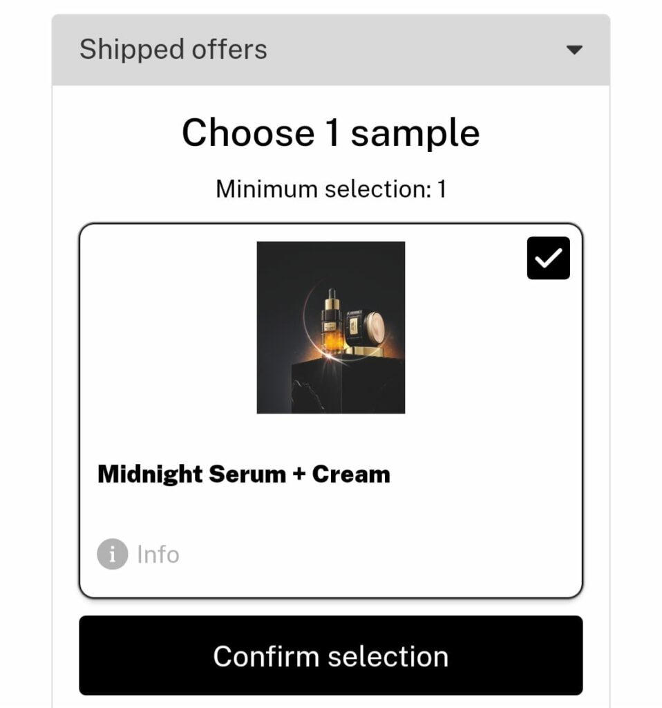 L'Oreal Age Perfect Midnight Serum & Cream sampler