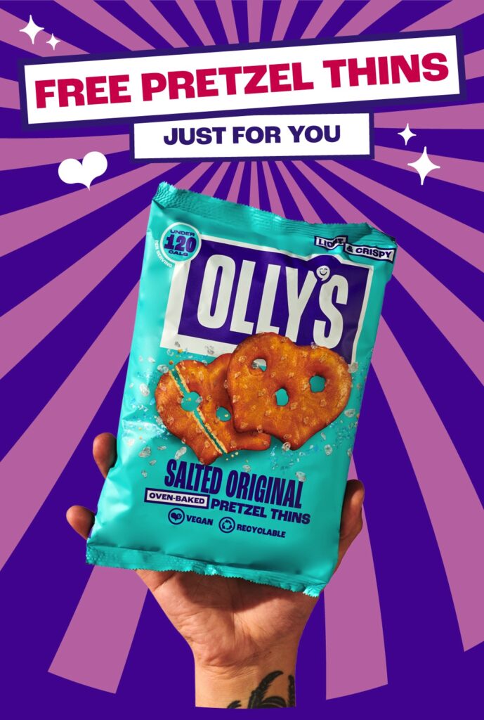 free Olly's Pretzel Thins pack after rebate