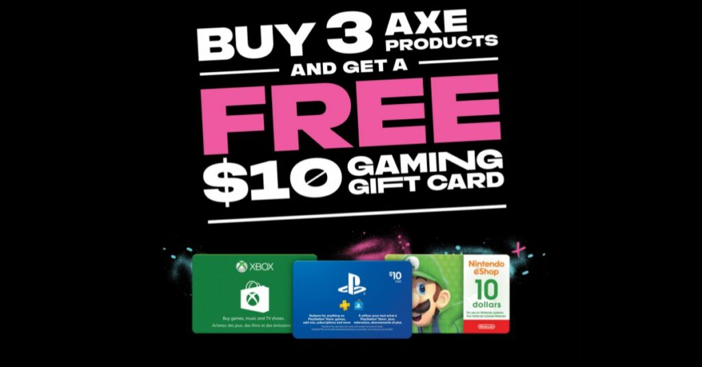 AXE Promotion - Free Gaming Gift Card