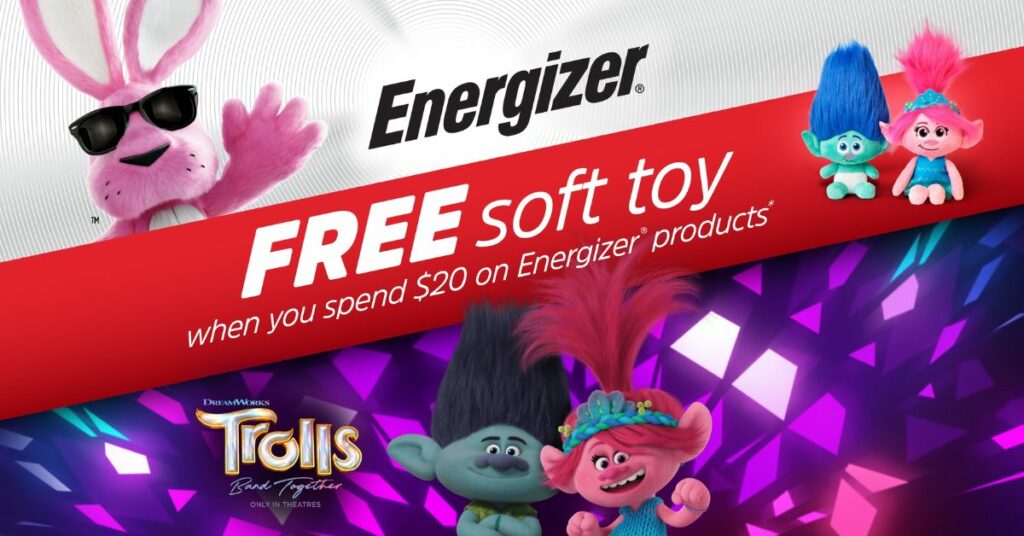Energizer Free Soft Toy Promotion