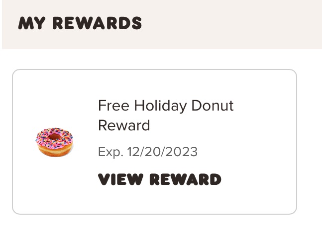 Free Donut from Dunkin Donuts