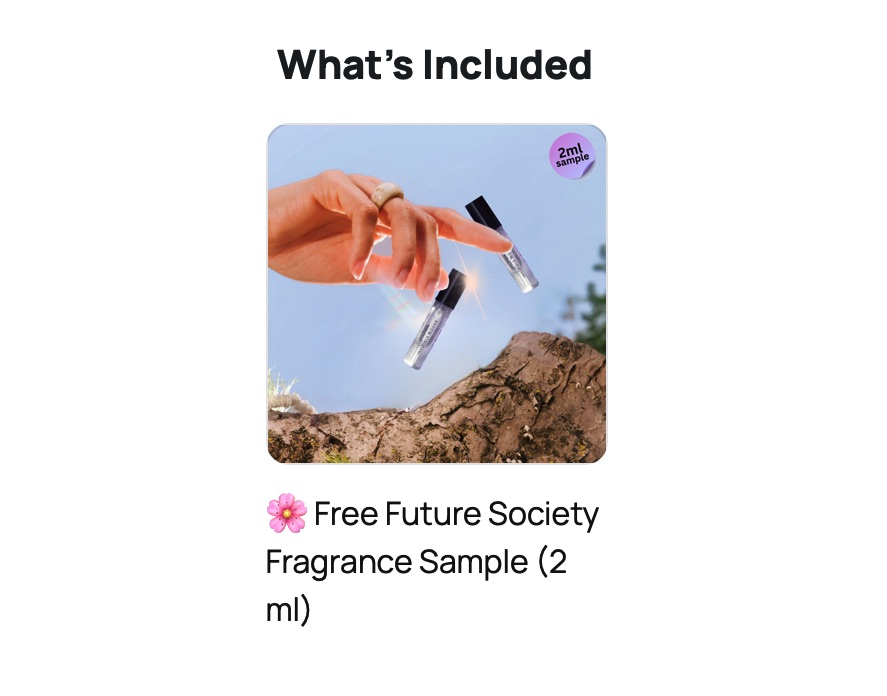 Free Future Society Fragrance sample on Peekage