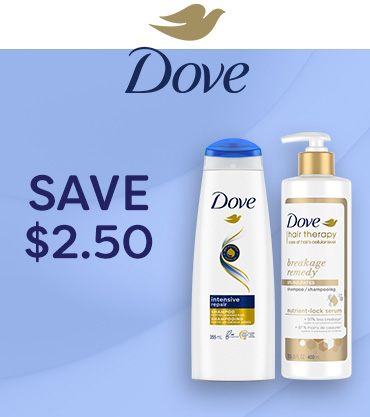 Unilever 12 Days of Savings Dove Shampoo Conditioner Coupon