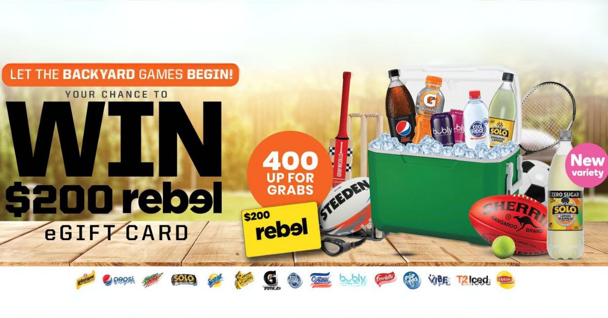 Backyard Games Competition - Win Rebel eGift Cards