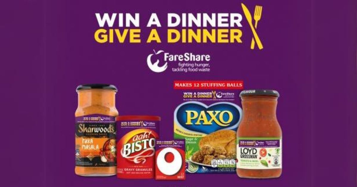 Win (1 of 5,000) £10 Supermarket Vouchers win a dinner share a dinner competition