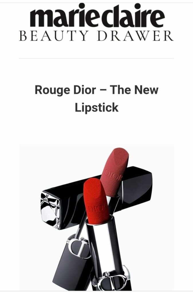 free Rouge Dior Lipstick from Marie Claire Beauty Drawer