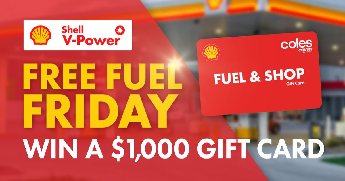 Free Fuel Friday Giveaway - Free Shell Coles Express Cards