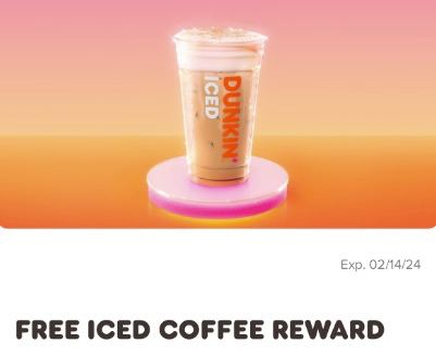 Free Iced Coffee from Dunkin'