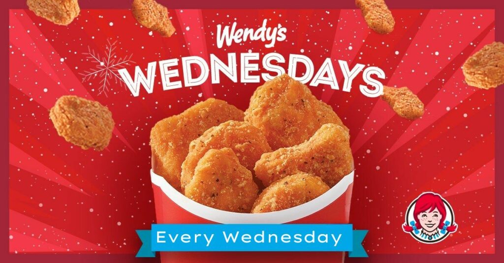Free Nugget Wednesdays at Wendy’s
