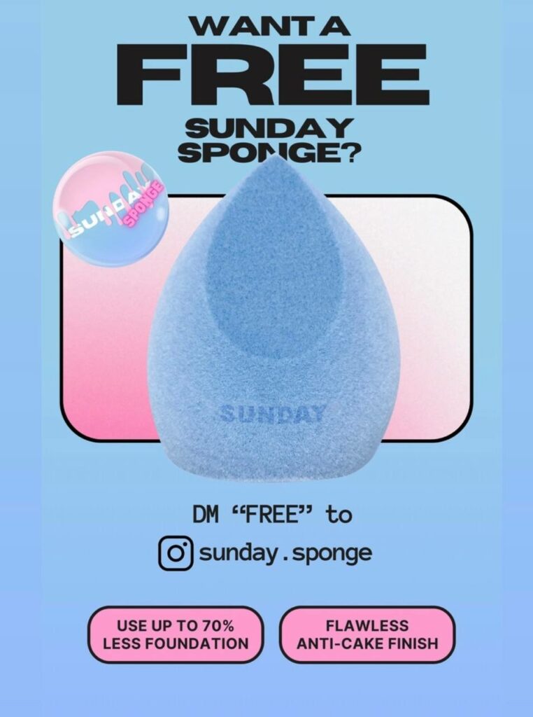 Free Sunday Sponge Makeup Sponge