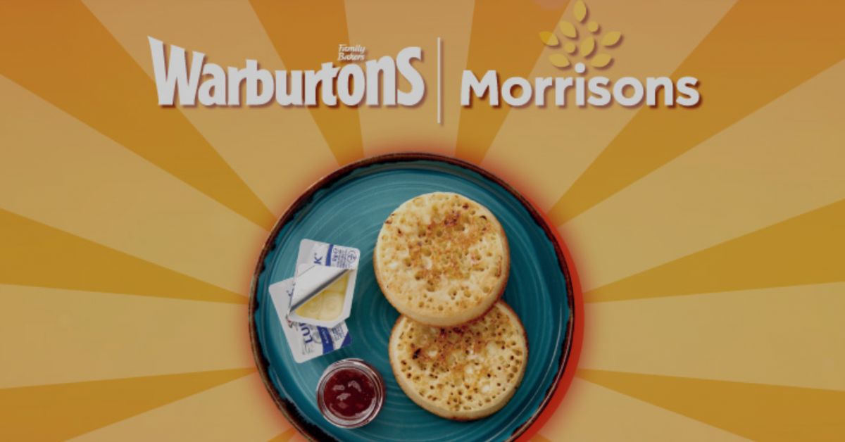 Free Warburtons Crumpets at Morrisons Café